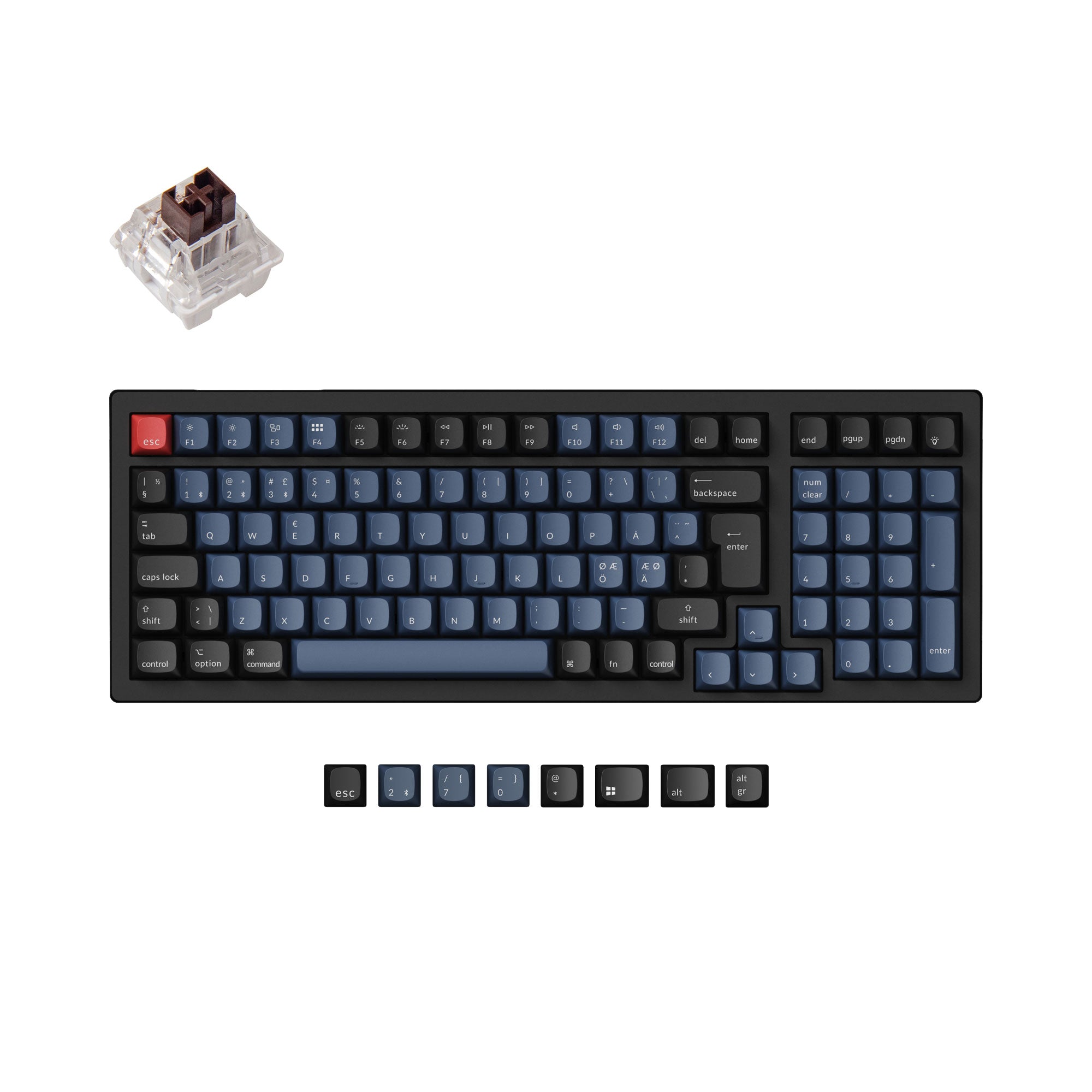 Keychron K4 Pro QMK/VIA Wireless Mechanical Keyboard ISO Layout Collection keyboard image