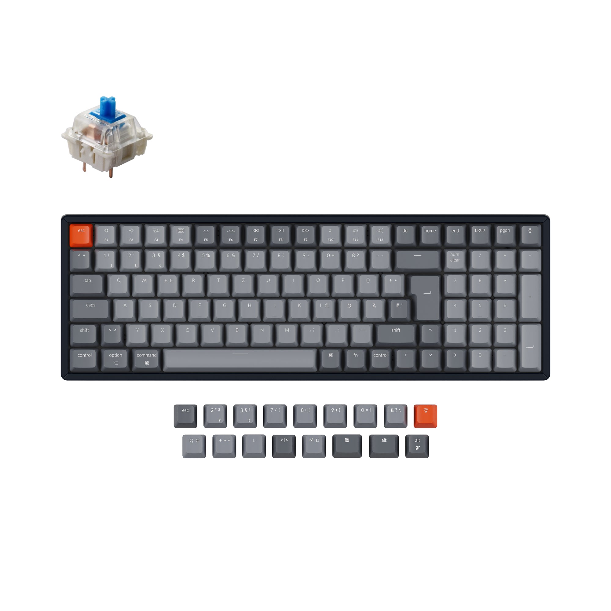 Keychron K4 Wireless Mechanical Keyboard (German ISO-DE Layout) - Version 2 keyboard image