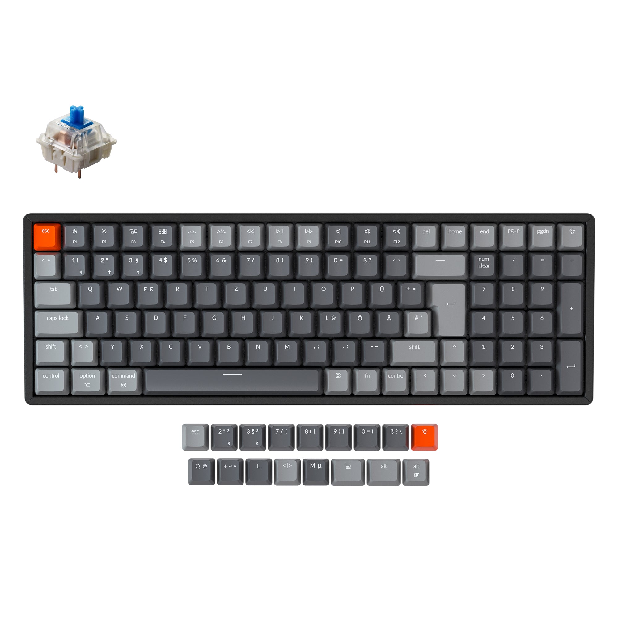 Keychron K4 Wireless Mechanical Keyboard (German ISO-DE Layout) - Version 2 keyboard image