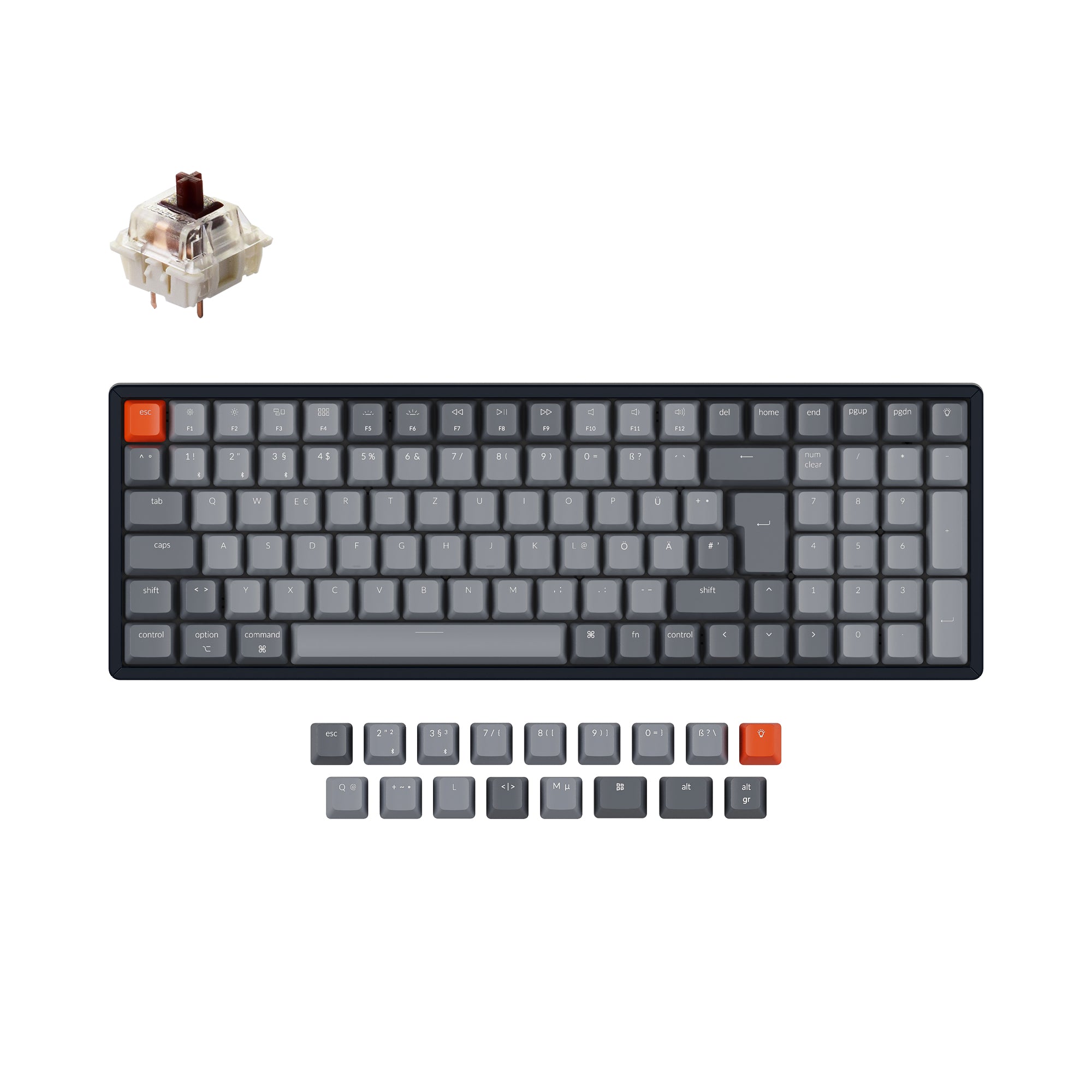 Keychron K4 Wireless Mechanical Keyboard (German ISO-DE Layout) - Version 2 keyboard image