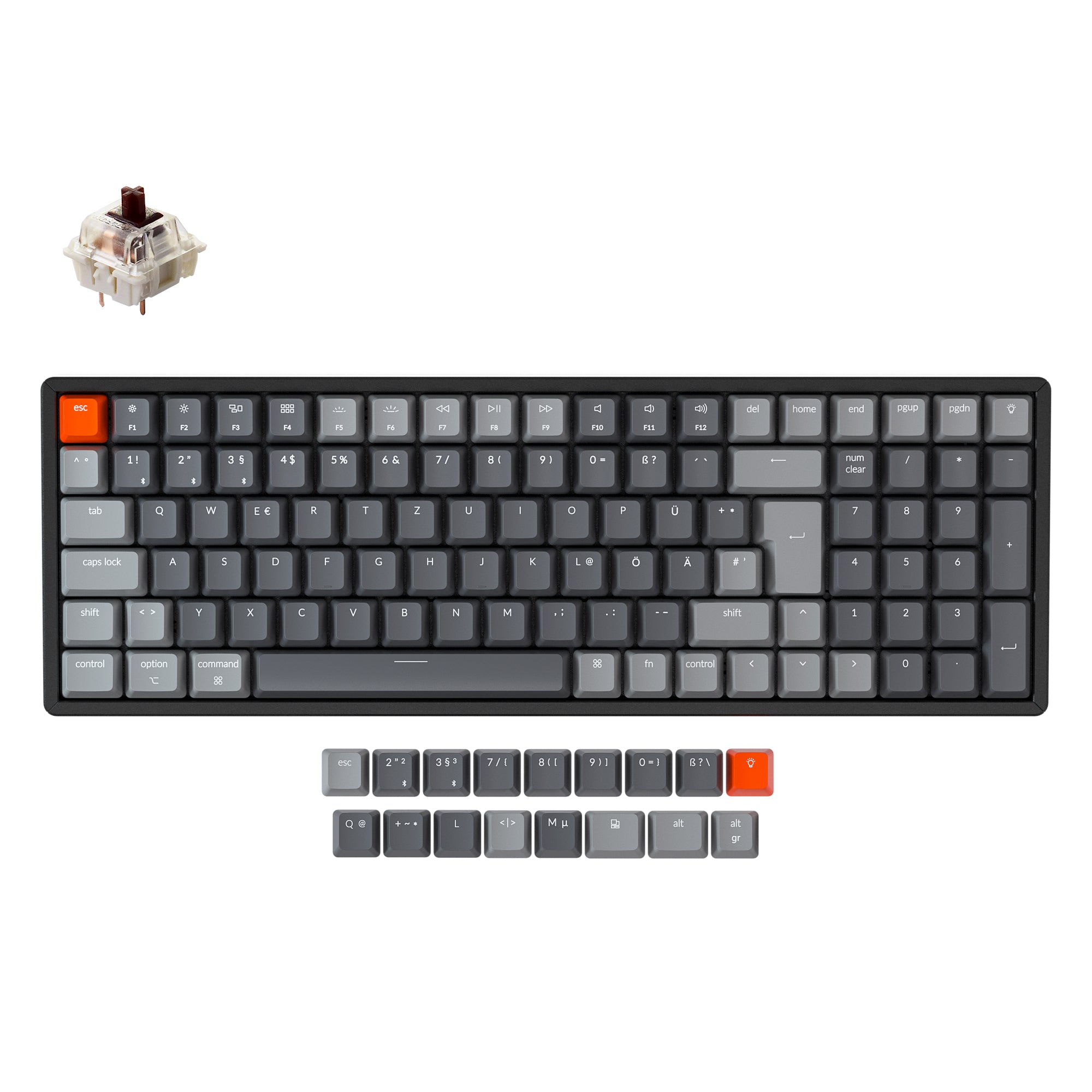 Keychron K4 Wireless Mechanical Keyboard (German ISO-DE Layout) - Version 2 keyboard image