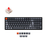 Keychron K4 Wireless Mechanical Keyboard Nordic ISO Layout Version 2 Gateron Red Switch RGB Backlight Hot Swappable