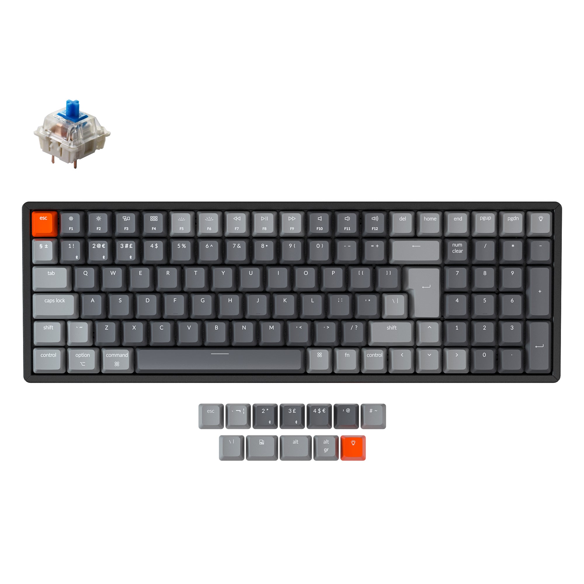 Keychron K4 Wireless Mechanical Keyboard (UK ISO Layout) - Version 2 keyboard image