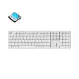Keychron K5 Pro QMK/VIA ultra-slim custom mechanical keyboard Shell White 100 percent layout for Mac Windows Linux low-profile Gateron blue