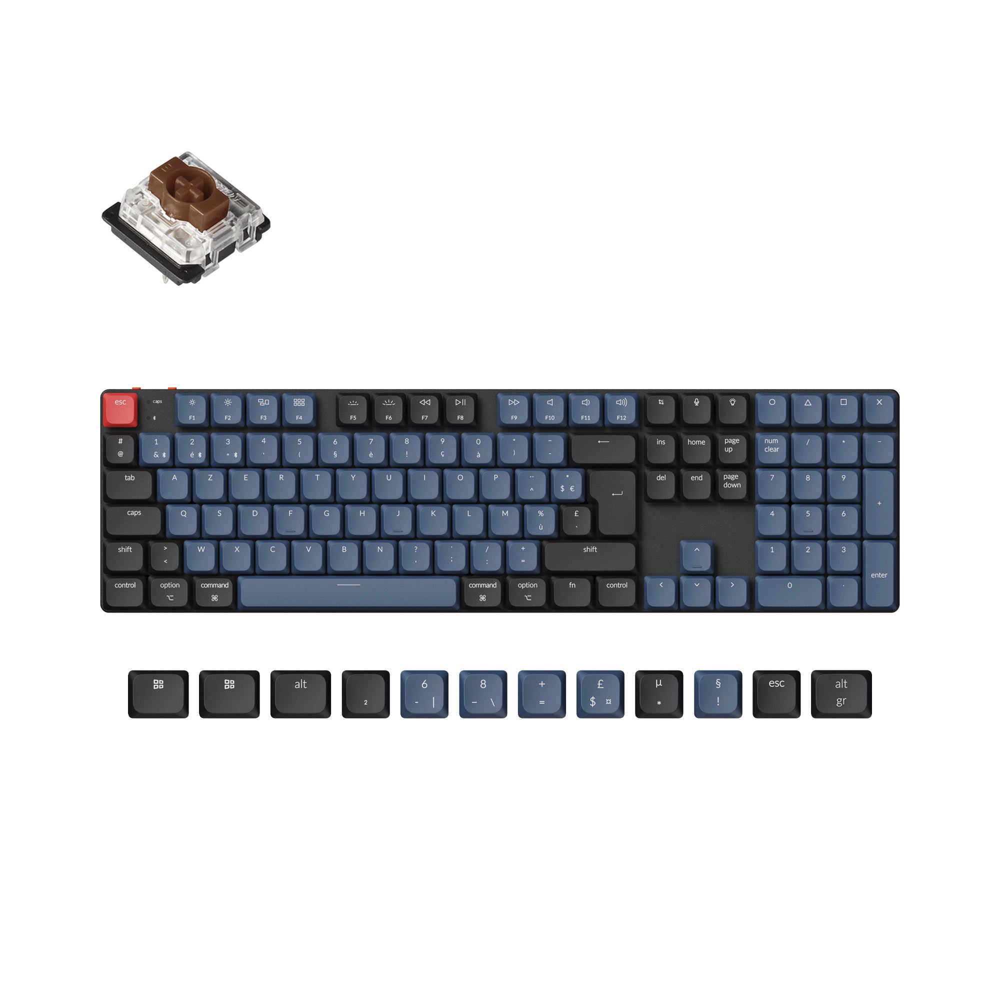 Keychron K5 Pro QMK/VIA Wireless Custom Mechanical Keyboard ISO Layout Collection keyboard image