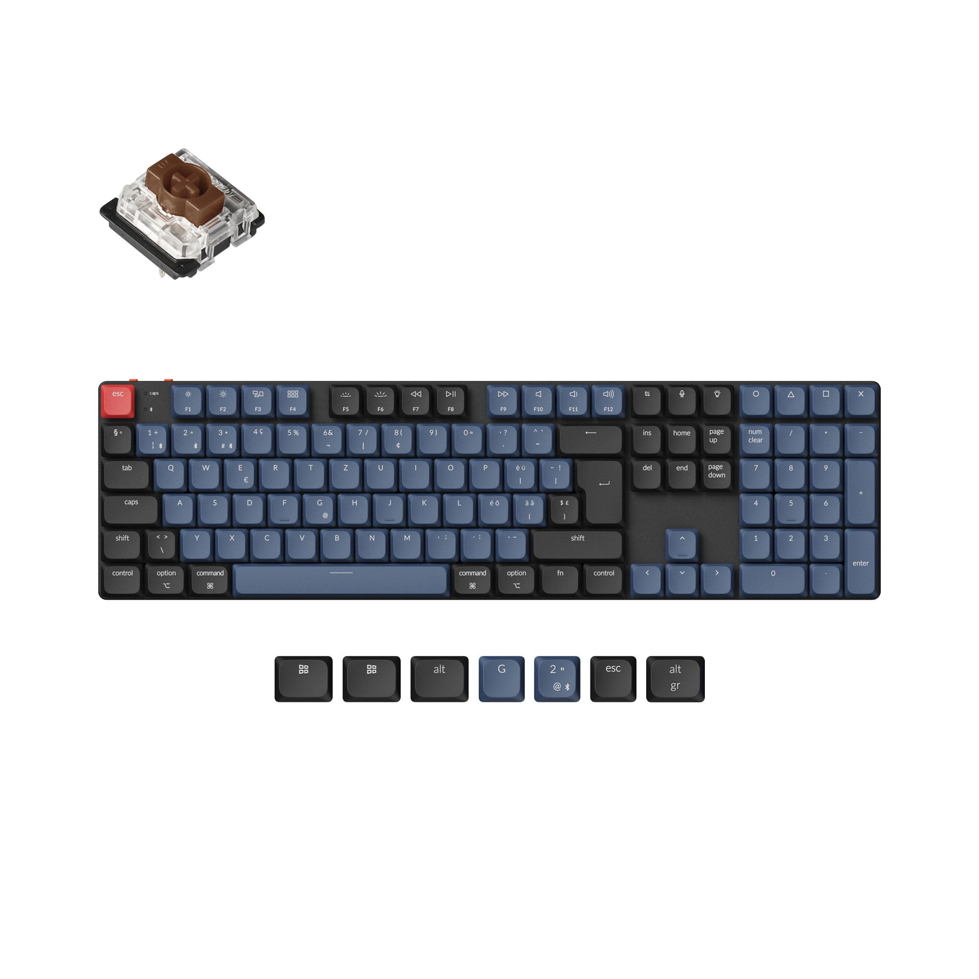 Keychron K5 Pro QMK/VIA Wireless Custom Mechanical Keyboard ISO Layout Collection keyboard image