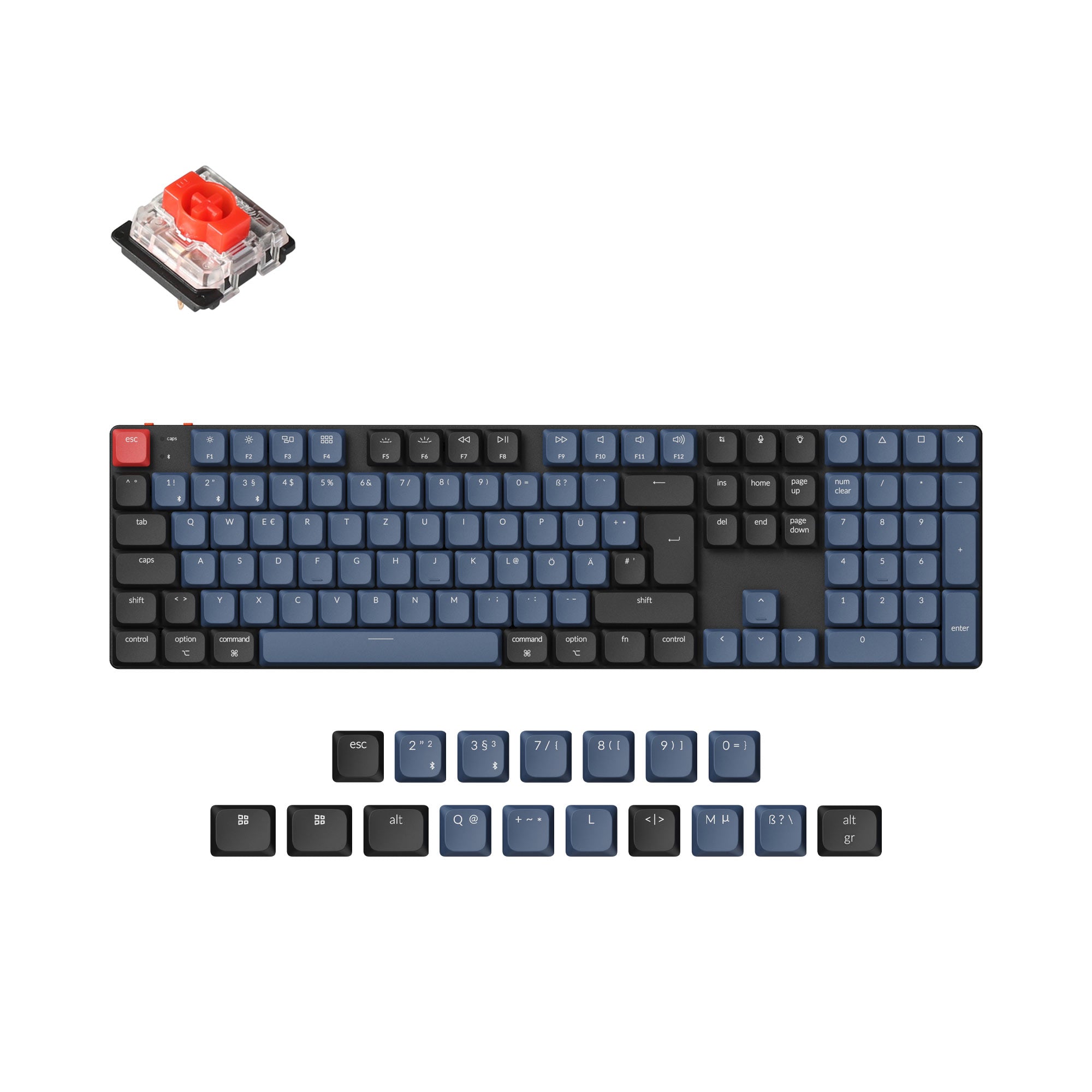 Keychron K5 Pro QMK/VIA Wireless Custom Mechanical Keyboard ISO Layout Collection keyboard image