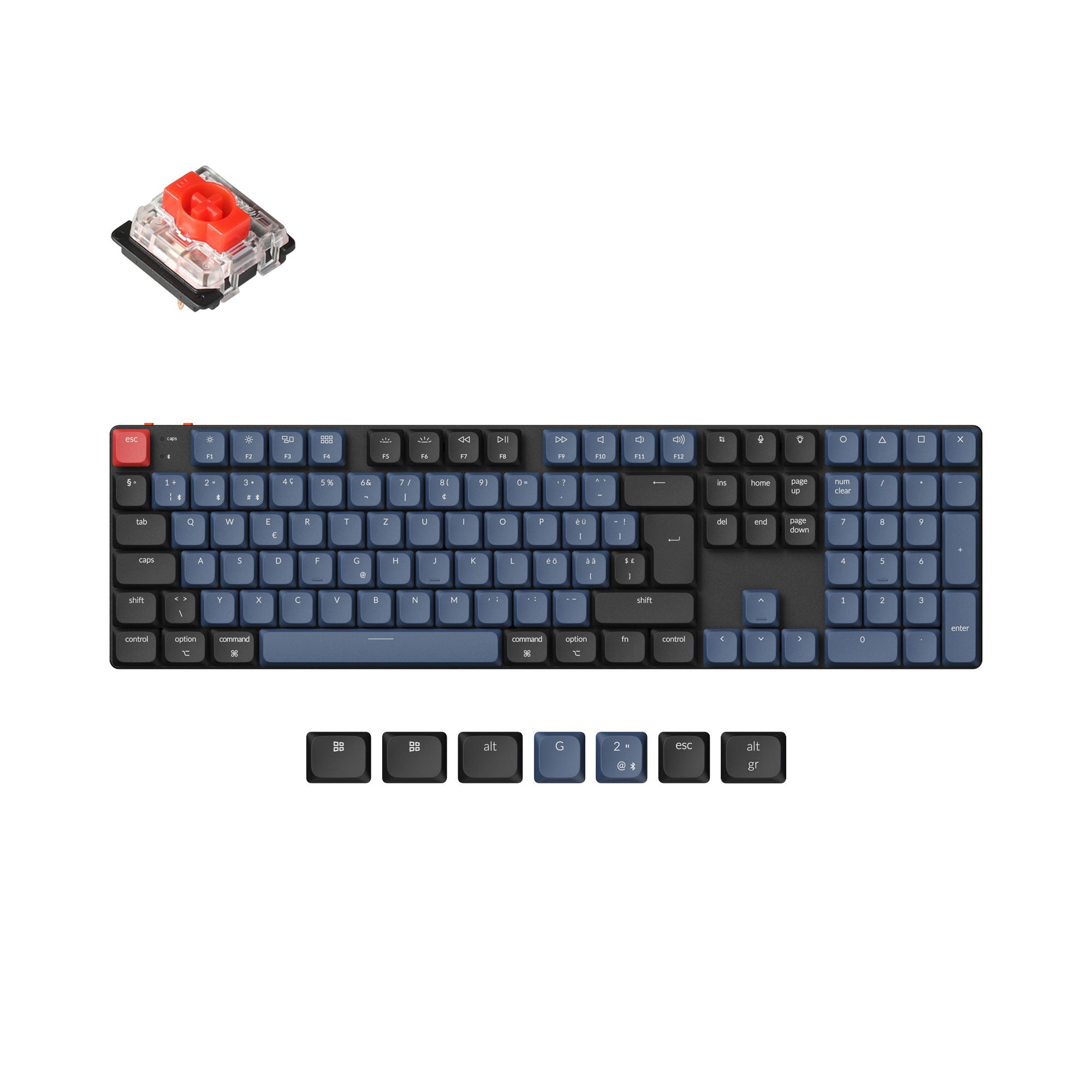 Keychron K5 Pro QMK/VIA Wireless Custom Mechanical Keyboard ISO Layout Collection keyboard image
