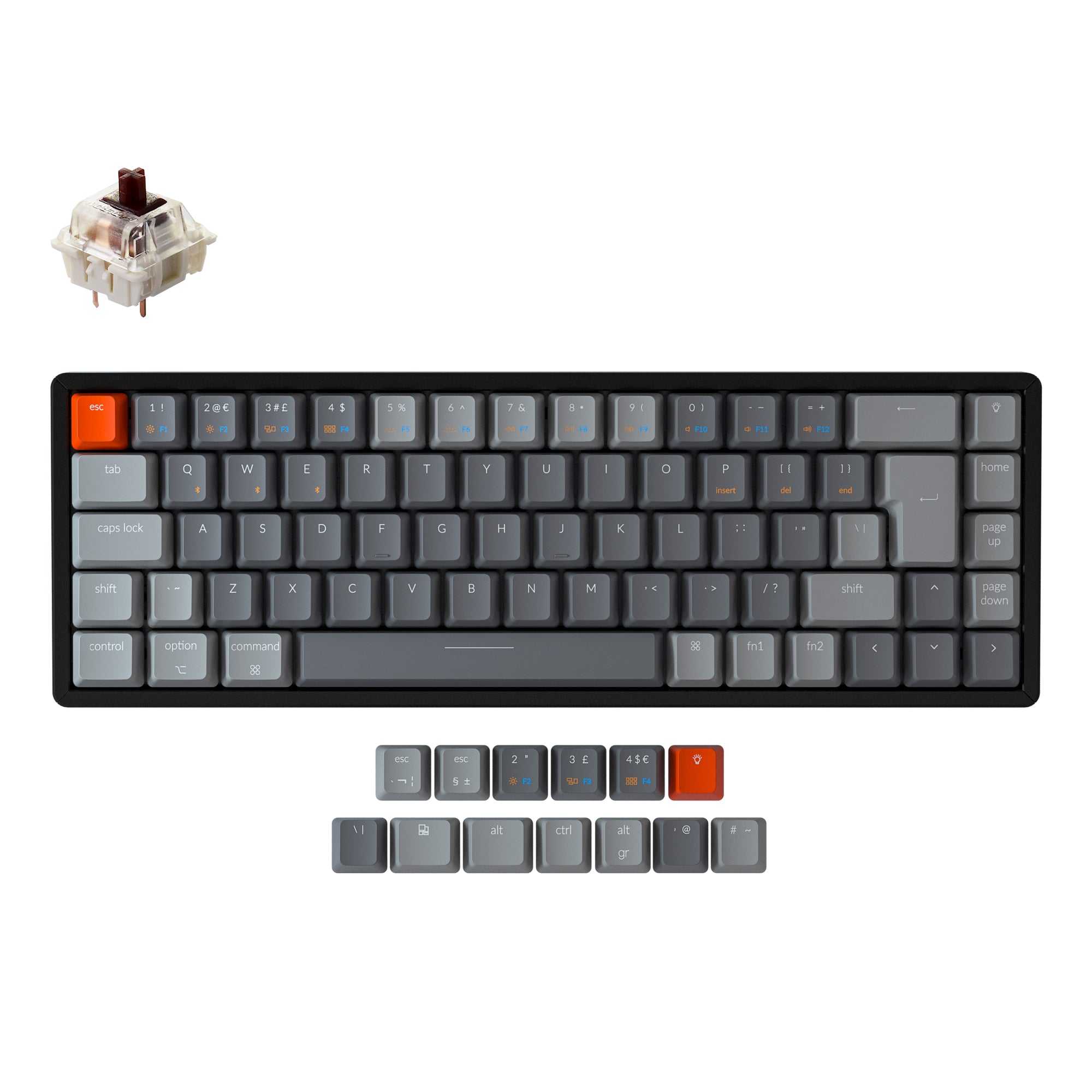 Keychron K6 Wireless Mechanical Keyboard (UK ISO Layout) keyboard image