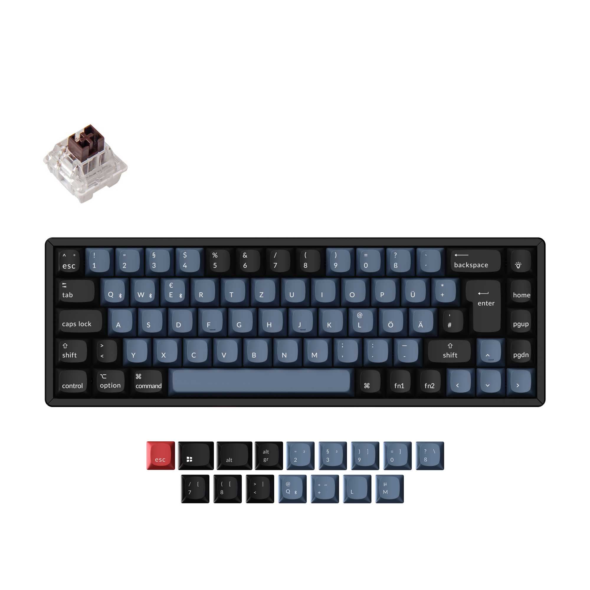 Keychron K6 Pro QMK/VIA Wireless Mechanical Keyboard ISO Layout Collection keyboard image