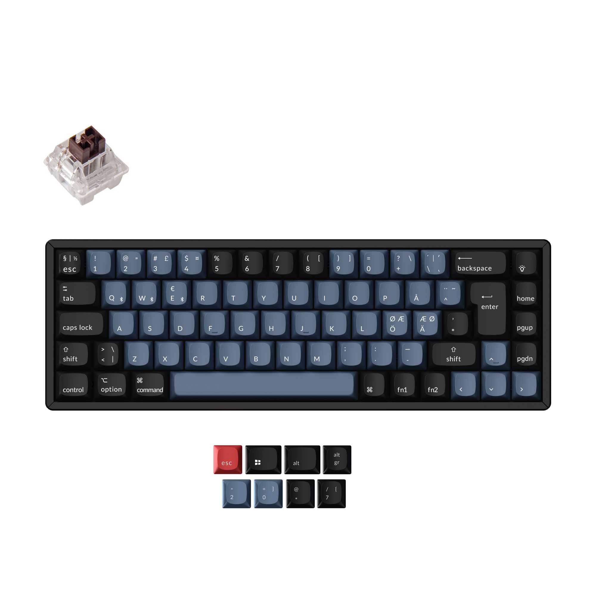 Keychron K6 Pro QMK/VIA Wireless Mechanical Keyboard ISO Layout Collection keyboard image