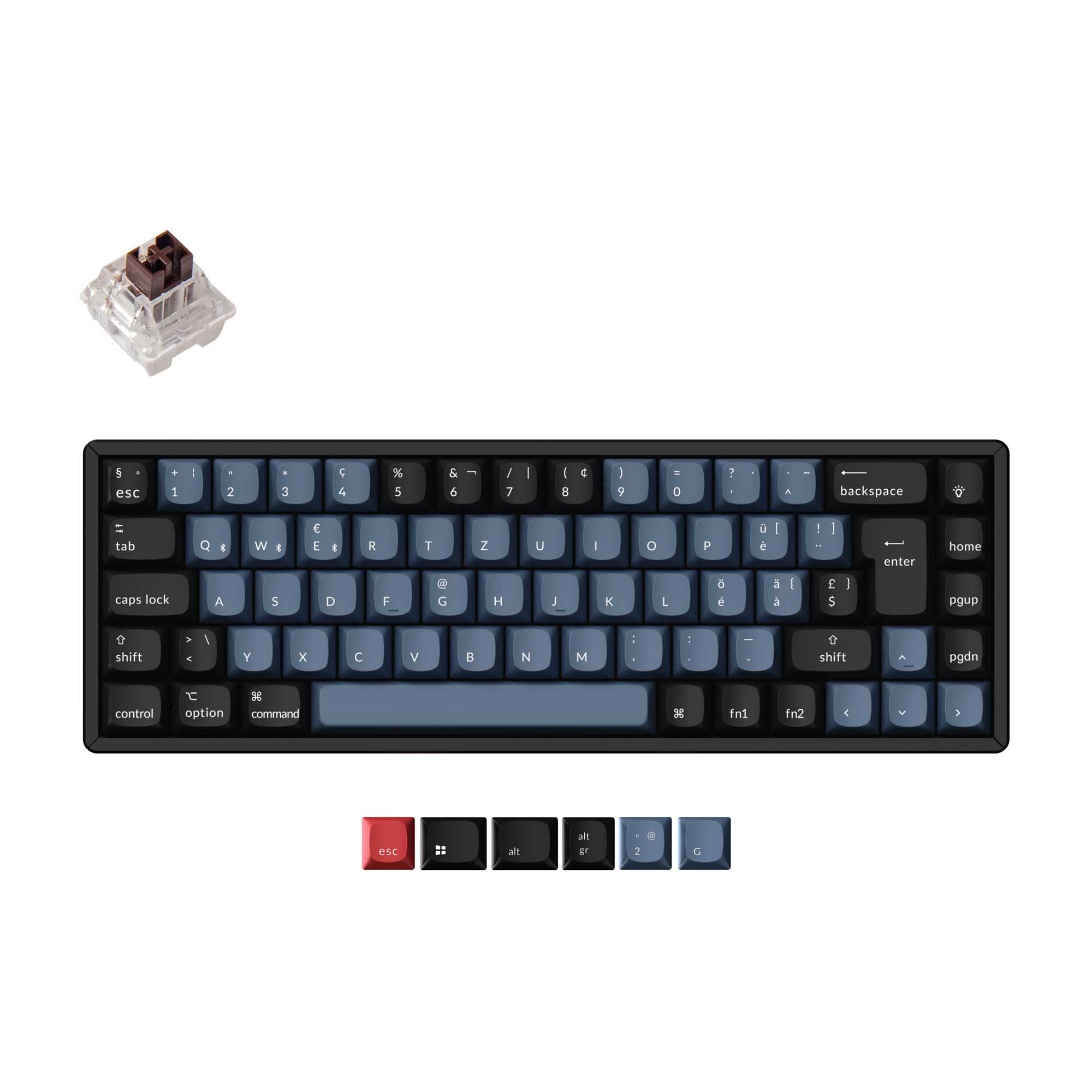 Keychron K6 Pro QMK/VIA Wireless Mechanical Keyboard ISO Layout Collection keyboard image