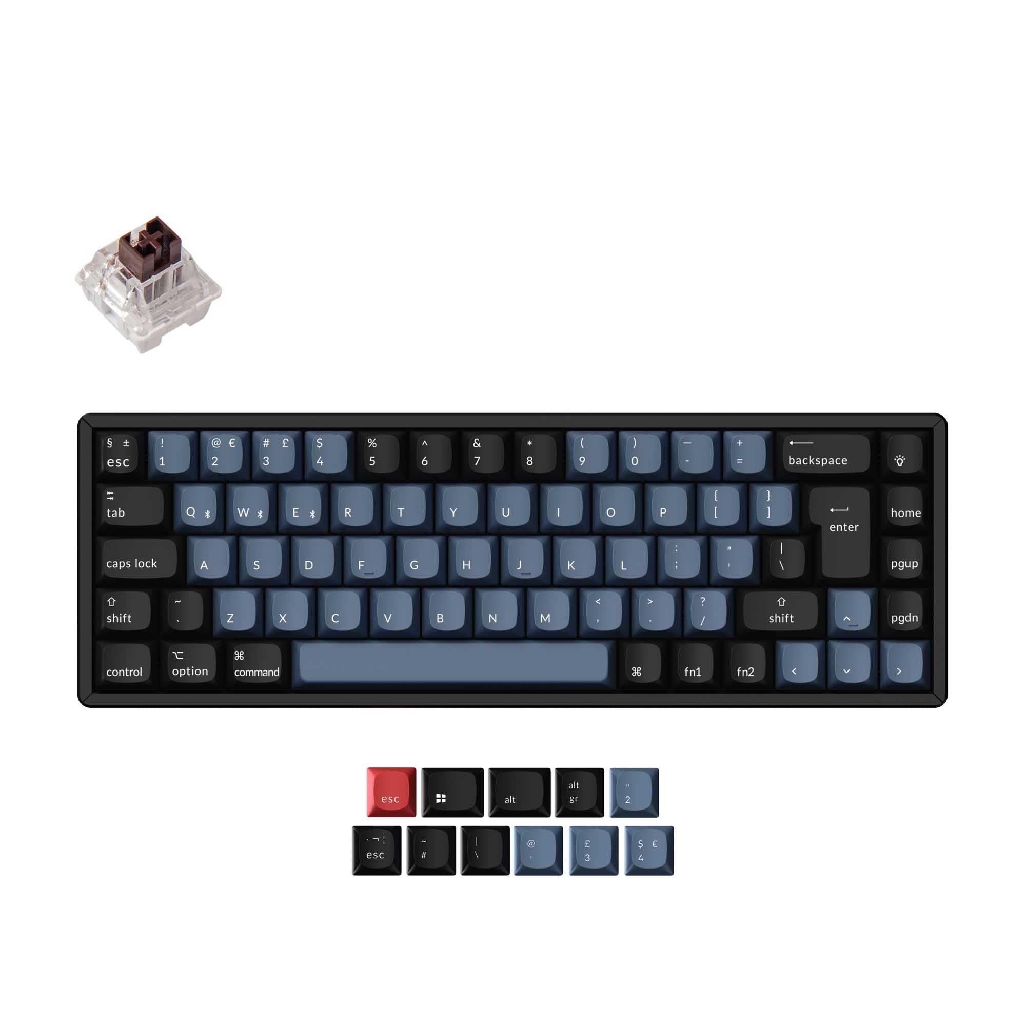 Keychron K6 Pro QMK/VIA Wireless Mechanical Keyboard ISO Layout Collection keyboard image