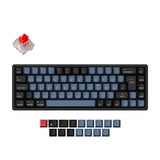 Keychron K6 Pro QMK/VIA Wireless Custom Mechanical Keyboard with 65% layout for Mac Windows Linux hot-swappable with MX switch RGB backlight German ISO Layout
