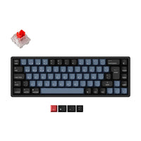Keychron K6 Pro QMK/VIA Wireless Custom Mechanical Keyboard with 65% layout for Mac Windows Linux hot-swappable with MX switch RGB backlight Spanish ISO Layout