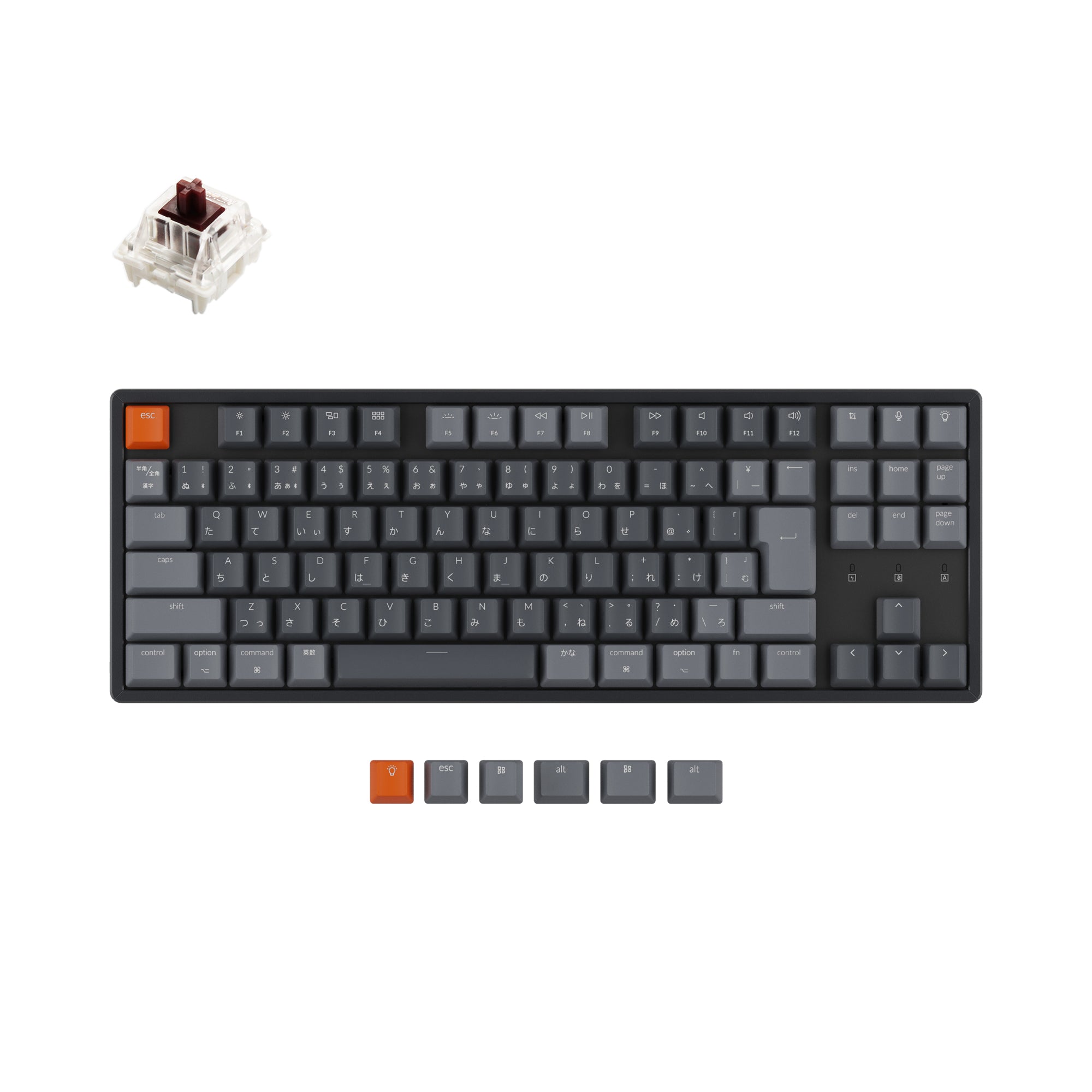 Keychron K8 Wireless Mechanical Keyboard (Japan JIS Layout) keyboard image