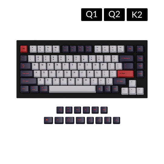 Keychron OEM Dye Sub PBT Keycap Set Ruby For Q1 Q2 and K2