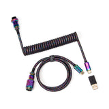 Keychron Premium Coiled Aviator Type-C Cable Black