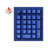 Keychron Q0 Plus QMK VIA custom number pad knob full aluminum blue frame for Mac Windows RGB backlight with hot swappable Gateron G Pro switch red