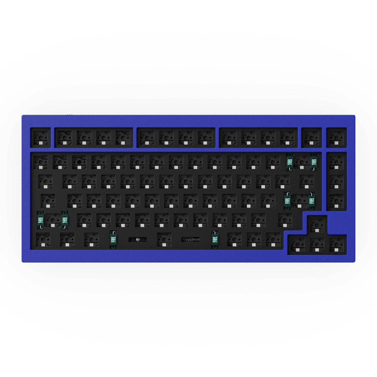 Keychron-Q1-75-percent-QMK-Custom-Mechanical-Keyboard-version-2-barebone-blue