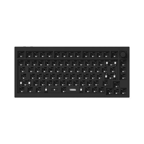 Keychron Q1 Pro QMK/VIA wireless custom mechanical keyboard knob 75% layout full aluminum black frame for Mac Windows Linux barebone