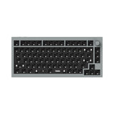 Keychron Q1 Pro QMK/VIA wireless custom mechanical keyboard knob 75% layout full aluminum grey frame for Mac Windows Linux barebone