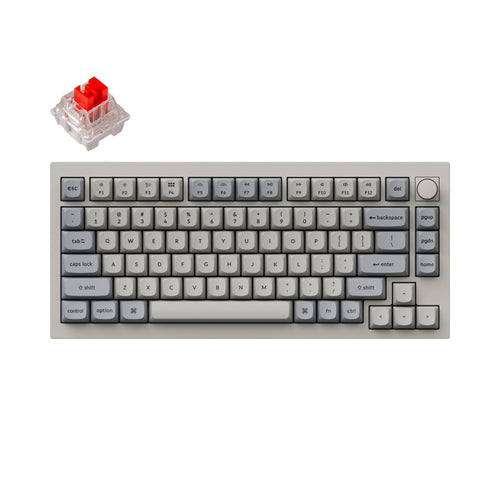 Keychron Q1 QMK VIA custom mechanical keyboard 75 percent 