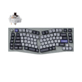 Keychron Q10 Pro QMK/VIA wireless custom mechanical keyboard 75 percent Alice layout full aluminum grey frame for Mac Windows Linux with RGB backlight hot-swappable K Pro brown