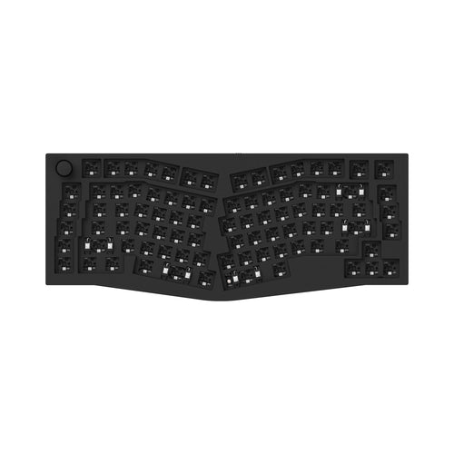 Keychron Q10 QMK/VIA custom mechanical keyboard 75% layout Alice layout knob version for Mac Windows Linux full aluminum frame black