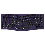 Keychron Q10 QMK/VIA custom mechanical keyboard 75% layout Alice layout knob version for Mac Windows Linux full aluminum frame dark purple