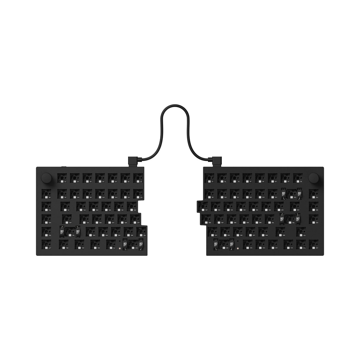 Keychron Q11 QMK/VIA 75% split custom mechanical keyboard full aluminum frame for Mac Window Linux black barebone
