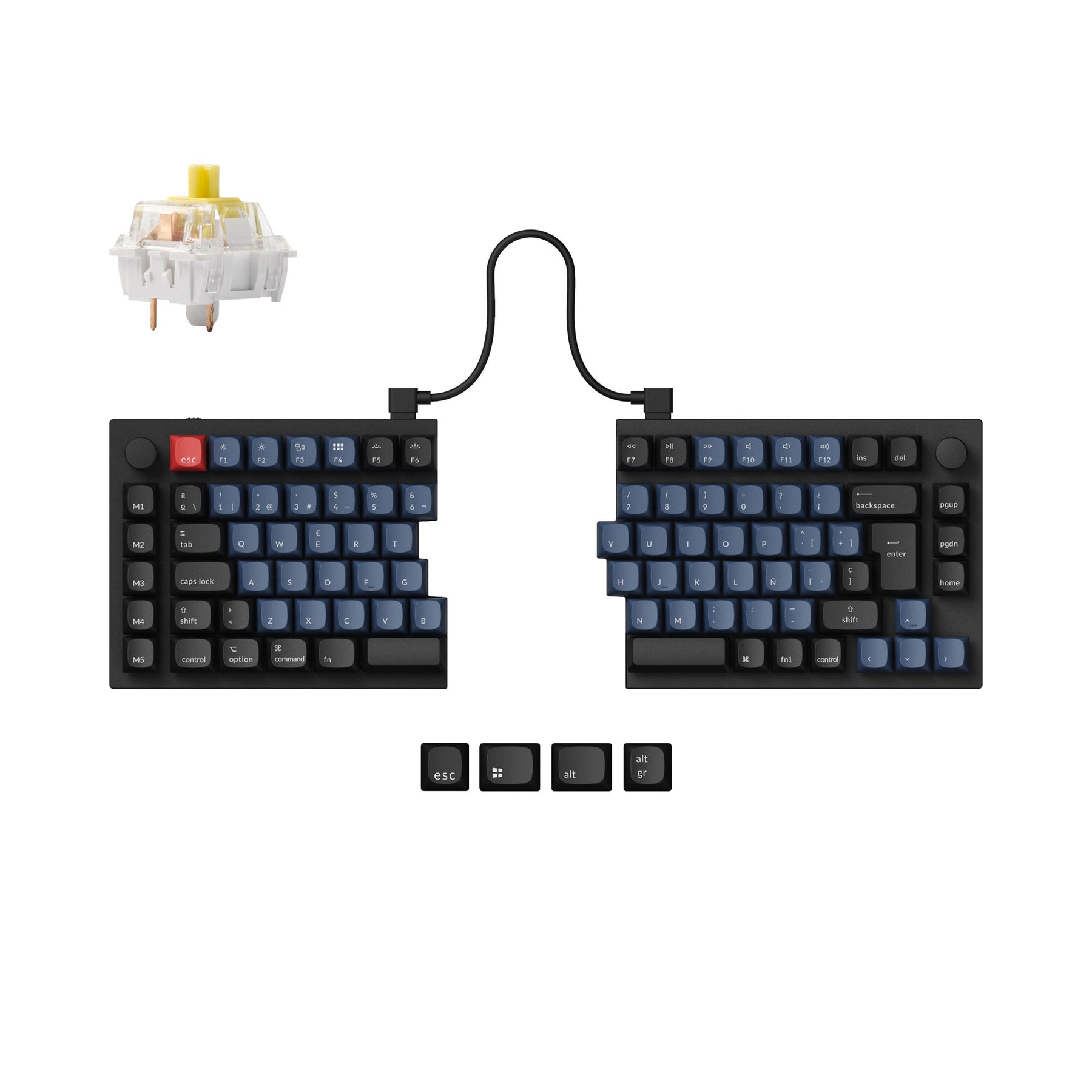 Keychron Mac Layout Keychron Q11 QMK Custom Mechanical Keyboard ISO Layout Collection