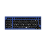 Keychron Q12 QMK VIA southpaw custom mechanical keyboard 96 percent full aluminum frame for Mac Window Linux barebone ISO blue