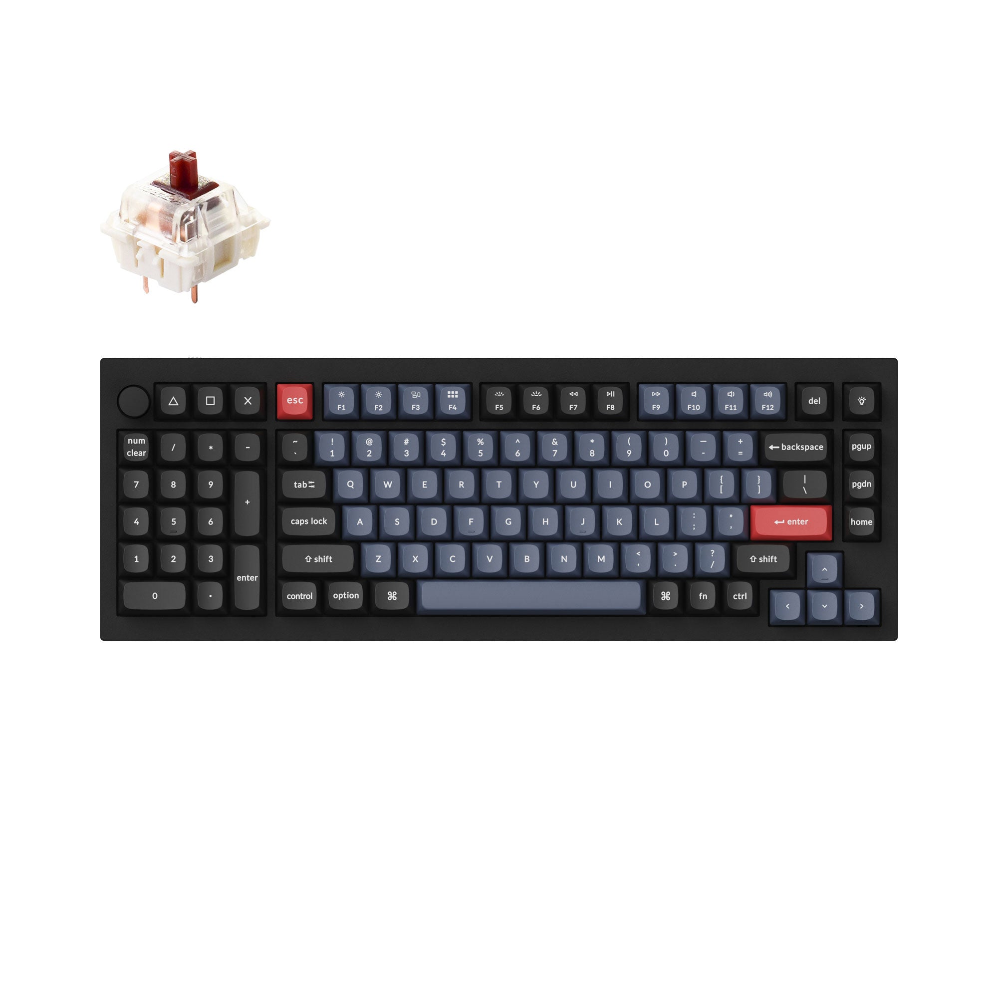 Keychron Q12 QMK Custom Mechanical Keyboard keyboard image