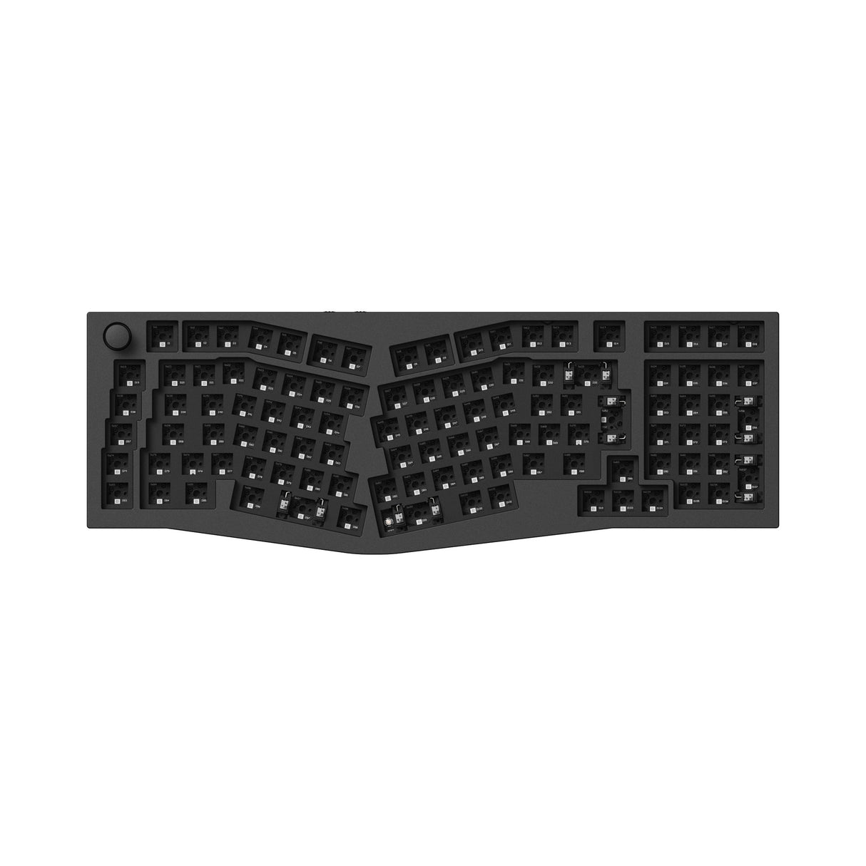 Keychron Q13 Pro QMK/VIA wireless custom mechanical keyboard 96 percent Alice layout full aluminum black frame for Mac Windows Linux with RGB backlight hot-swappable barebone ISO