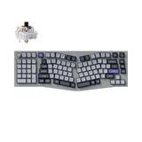 Keychron Q14 Pro QMK/VIA wireless custom mechanical keyboard 96 percent Alice layout full aluminum grey frame for Mac Windows Linux with RGB backlight hot-swappable K Pro brown