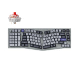 Keychron Q14 Pro QMK/VIA wireless custom mechanical keyboard 96 percent Alice layout full aluminum grey frame for Mac Windows Linux with RGB backlight hot-swappable K Pro red