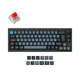 Keychron Q2 Pro QMK/VIA wireless custom mechanical keyboard 65 percent layout aluminum black for Mac WIndows Linux RGB backlight hot-swappable K Pro switch red ISO French layout