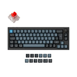 Keychron Q2 Pro QMK/VIA wireless custom mechanical keyboard 65 percent layout aluminum black for Mac WIndows Linux RGB backlight hot-swappable K Pro switch red ISO UK layout