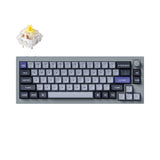 Keychron Q2 Pro QMK/VIA wireless custom mechanical keyboard 65 percent layout full aluminum grey frame for Mac WIndows Linux with RGB backlight and hot-swappable K Pro switch banana