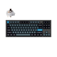 Keychron Q3 Pro QMK/VIA wireless custom mechanical keyboard tenkeyless layout full aluminum black frame for Mac Windows Linux RGB hot-swappable K Pro switch brown