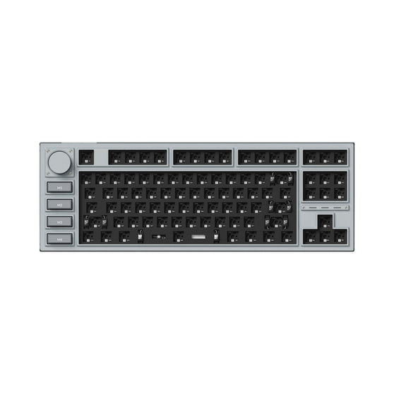 Keychron Q3 Pro QMK/VIA wireless custom mechanical keyboard tenkeyless layout full aluminum special edition grey frame for Mac Windows Linux RGB hot-swappable barebone knob