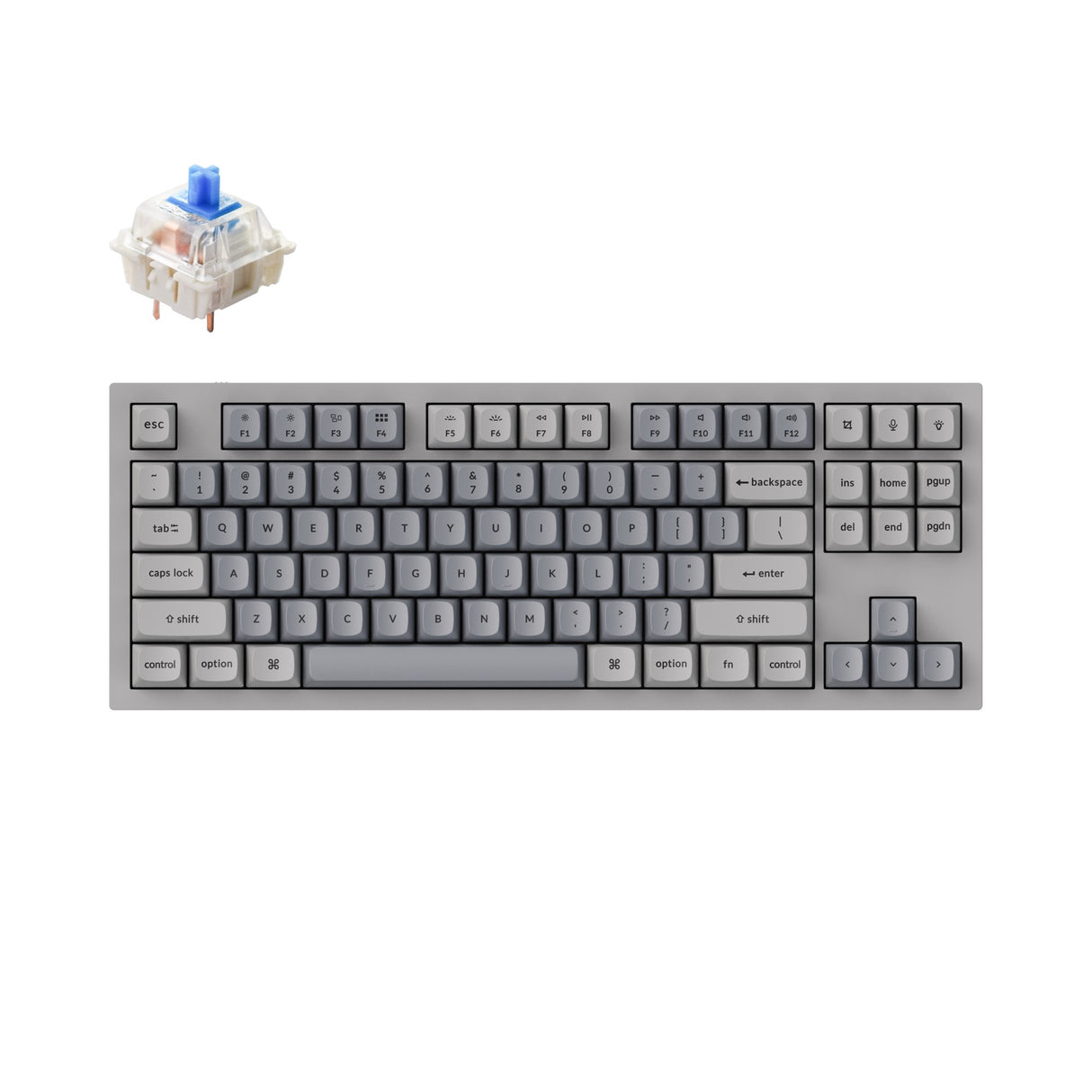 Keychron Q3 QMK VIA Custom Mechanical Keyboard For Mac Windows Hot-Swappable Gateron G Pro Blue OSA PBT Keycap Retro Version