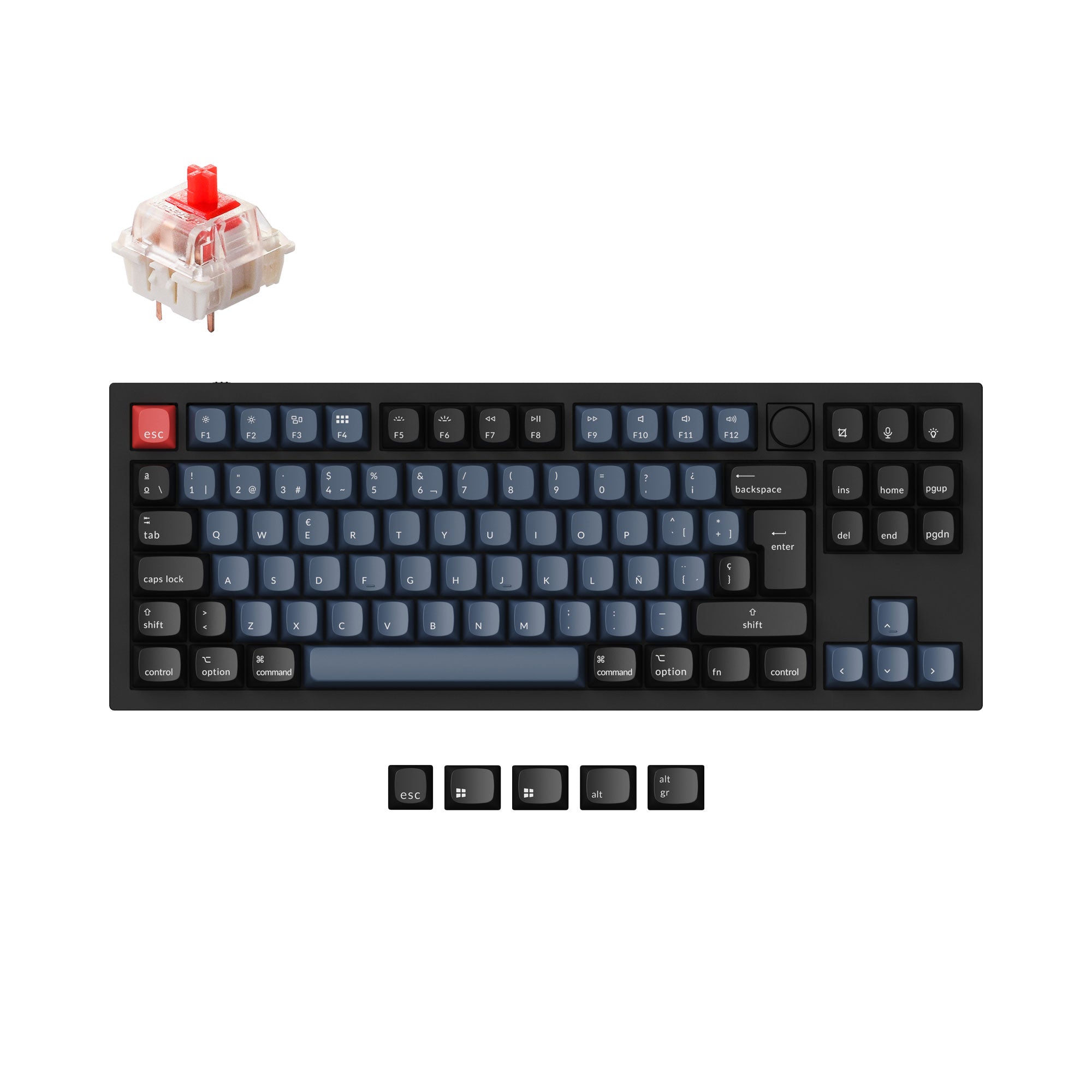 Keychron Q3 QMK Custom Mechanical Keyboard ISO Layout Collection keyboard image