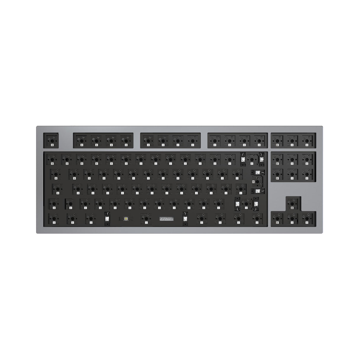 Keychron Q3 QMK VIA mechanical keyboard barebone version ISO silver grey