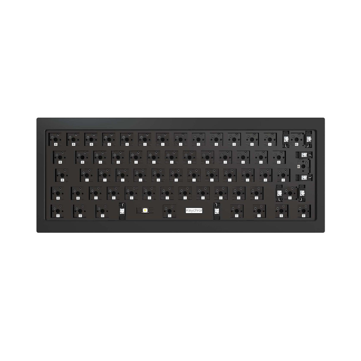 Keychron Q4 60 percent layout QMK mechanical keyboard barebone carbon black iso version