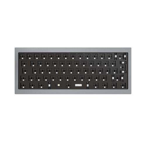 Keychron Q4 60 percent layout QMK mechanical keyboard barebone silver grey iso version
