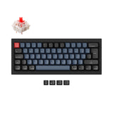 Keychron Q4 60 percent QMK mechanical keyboard black Gateron G Pro Red switch ISO Spanish layout