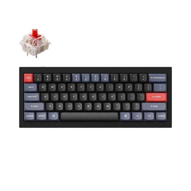 Keychron-Q4-60-Percent-Layout-QMK-Mechanical-Keyboard-black-Gateron-G-pro-red-switch-A