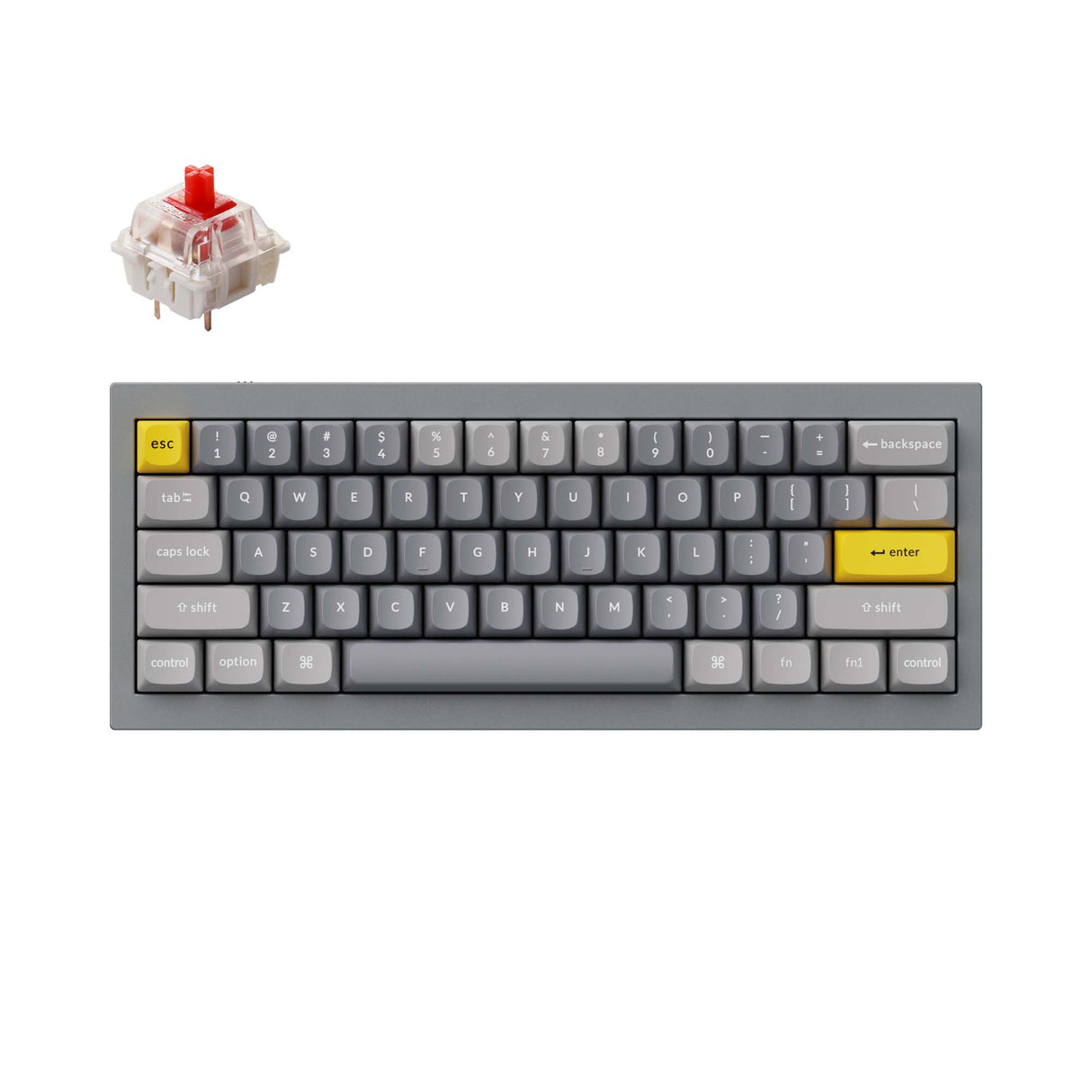 Keychron-Q4-60-Percent-Layout-QMK-Mechanical-Keyboard-grey-GateronGproredswitch-A